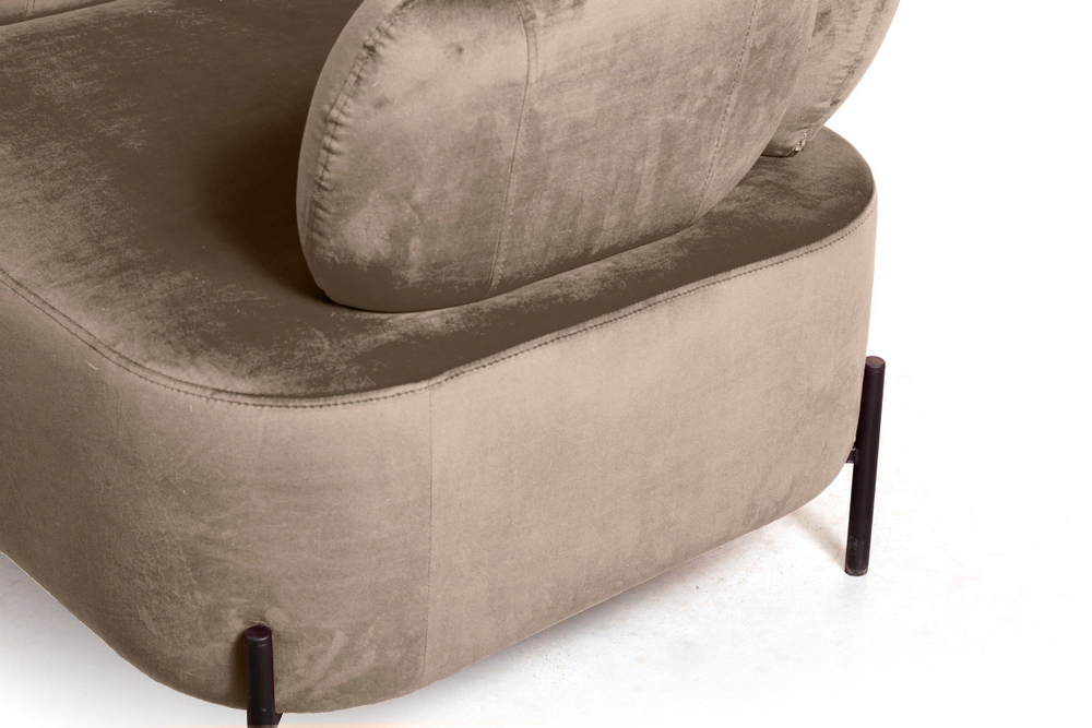 Кресло Dandy, бархат пепельно-бежевый 25