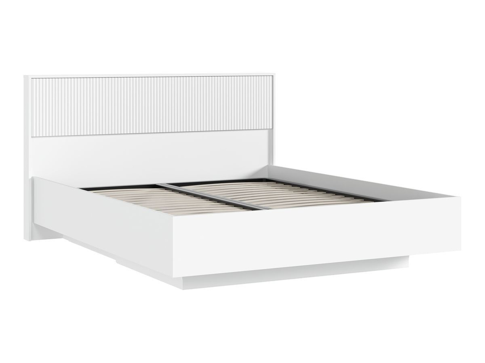 Кровать двухспальная 160х200 парящая с ортопедическим основанием Браш Графит/Дуб Крафт