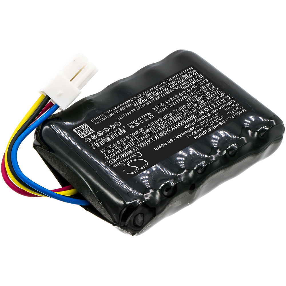 Аккумулятор CS-WRS300PW для пылесоса и газонокосилки Worx Landroid S Basic  2500mAh, 20V Li-ion