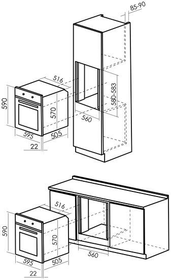 Электрический духовой шкаф MBS DE-620BL
