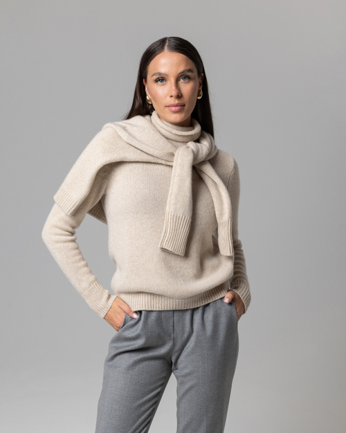 Кашемировая водолазка с люрексом