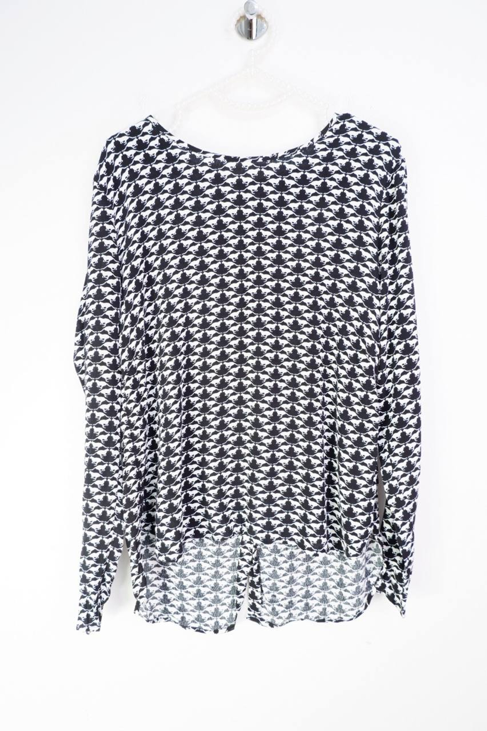 Блузка H&M свободного кроя, маркировка 38, визуально на 46 размер