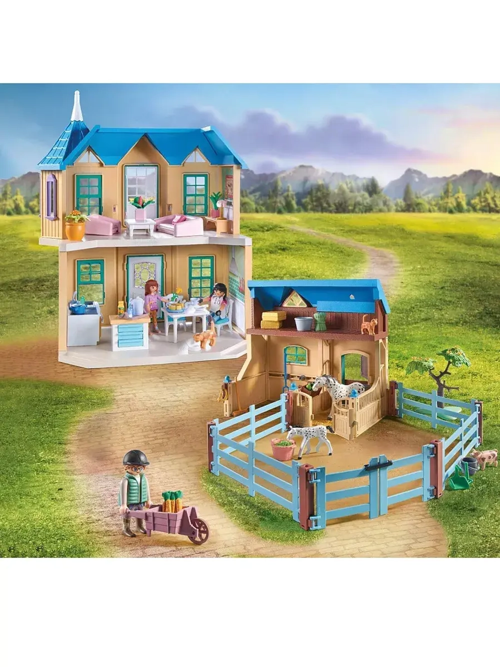 Набор Ранчо лошадей Водопад Playmobil 71351