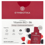 Cymbiotika, липосомальные витамины B12 и B6, с ягодным вкусом, 28 пакетиков по 5 мл (0,17 жидк. унции)