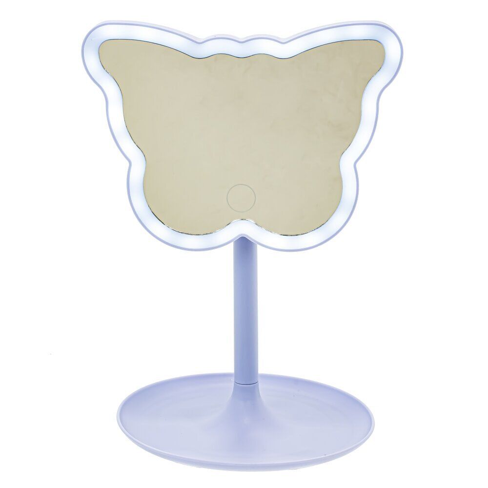 GAEM Зеркало настольное (подсветка, 3xААА не прилаг), L17 W15 H26 см