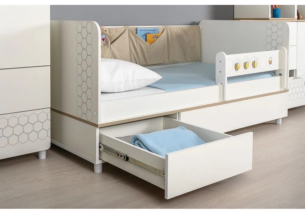 Комплект детской мебели Эльга белый шагрень / дуб белый комплектация 2