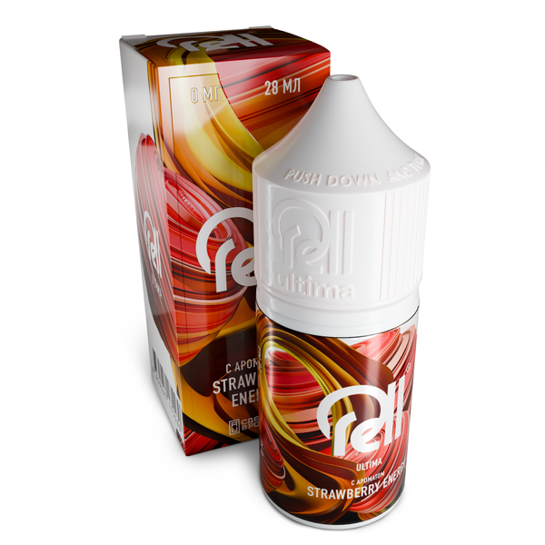 Купить Rell Ultima 28 мл - Strawberry Energy (0 мг)