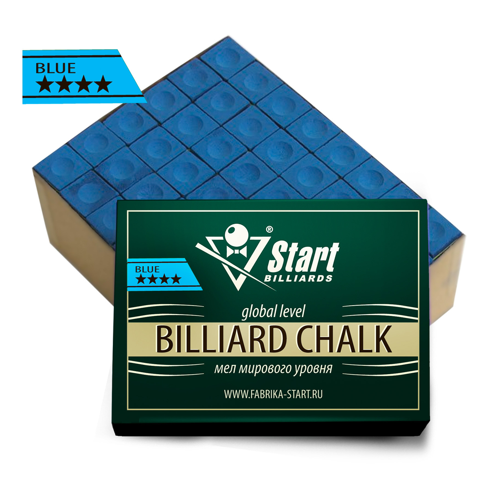 Мел Startbilliards 4 звезды синий (144шт)