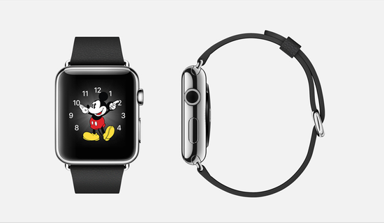 Часы смарт Apple Watch 42мм (черный кожаный с классической пряжкой)