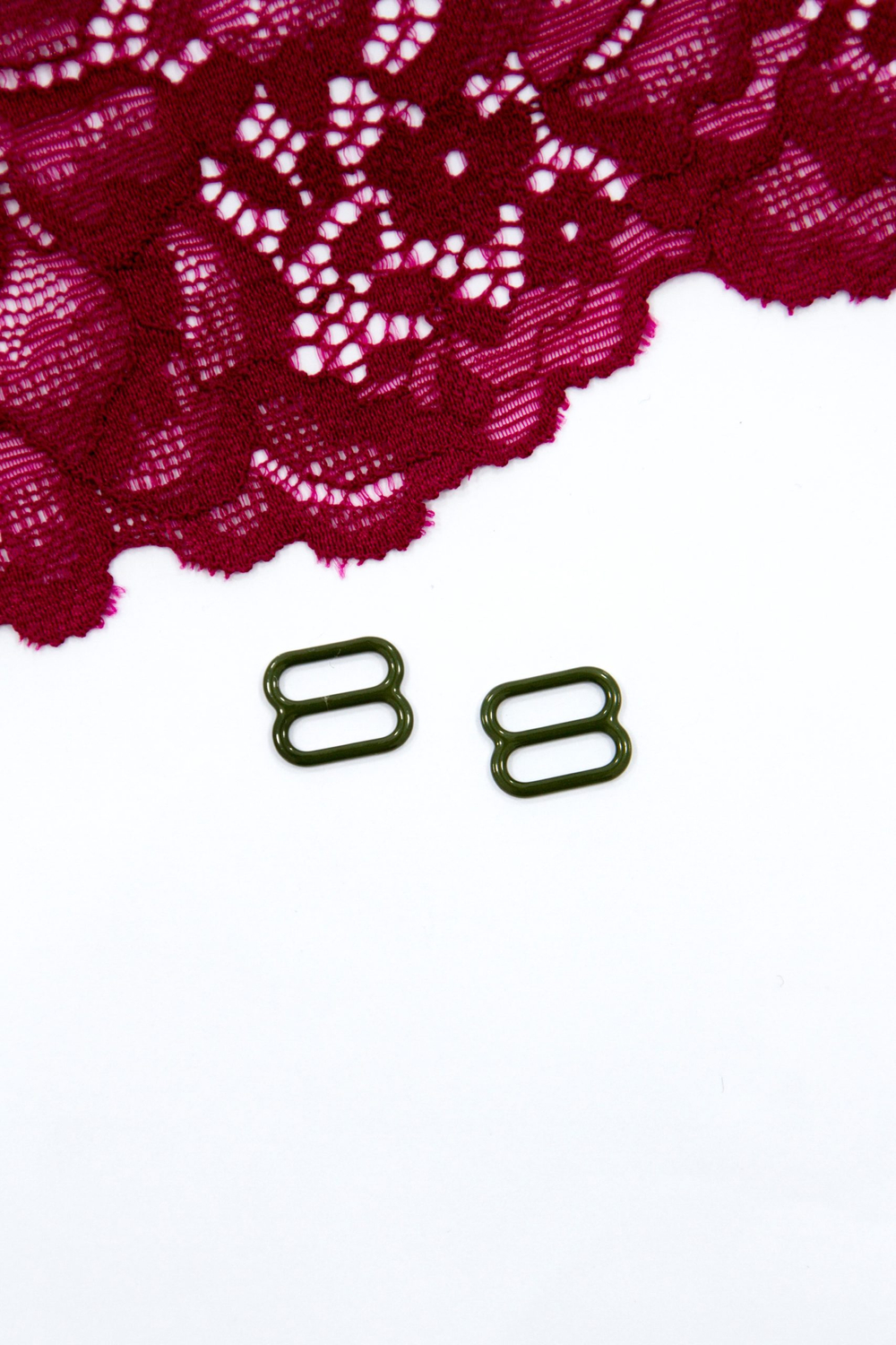 Кольцо, регулятор, крючок для бюстгальтера хаки 1 см