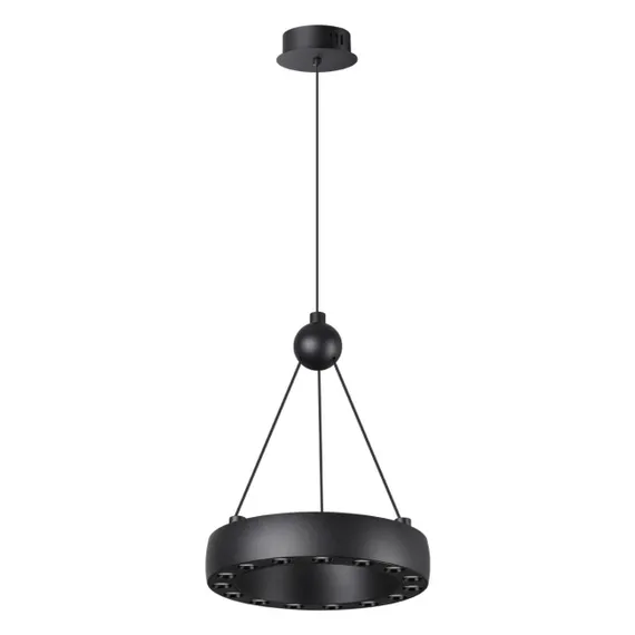 359396 OVER NT24 278 черный Светильник подвесной светодиодный, длина провода 2м IP20 LED 12W вниз/5W вверх 220V 1360Лм 3000K TURN