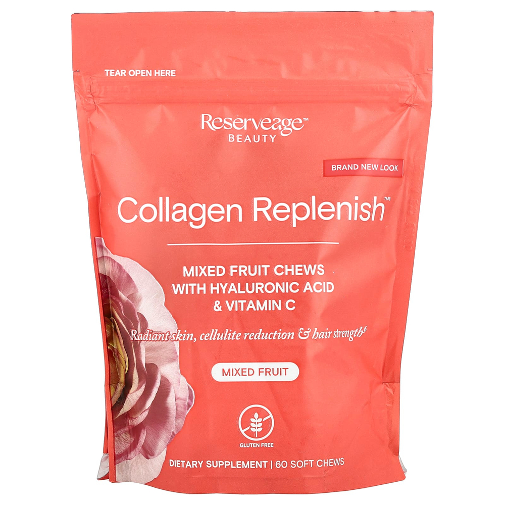 Reserveage Beauty, Collagen Replenish ™, жевательные таблетки, 60 жевательных таблеток
