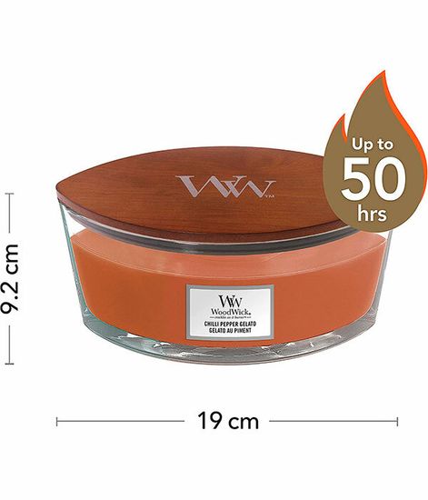 Джелато с перцем чили, ароматическая свеча эллипс, WoodWick