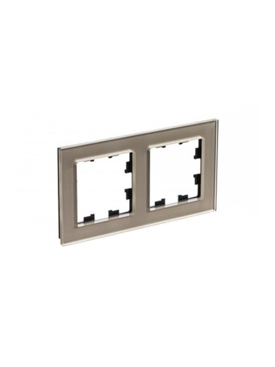 Рамка 2-м AtlasDesign Nature стекло шампань SE ATN320502