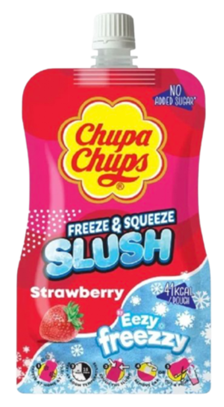 Напиток Chupa Chups Strawberry Freeze & Squeeze Slush