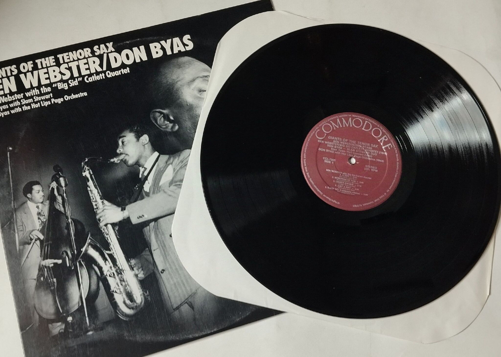 Винтажная виниловая пластинка LP Ben Webster, Don Byas Giants Of The Tenor Sax (USA 1988)