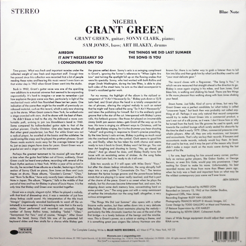 Grant Green / Nigeria (LP)