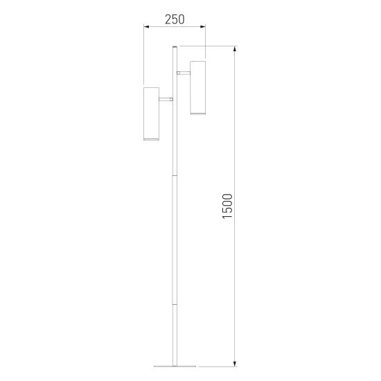 01087/2 / напольный светильник / латунь