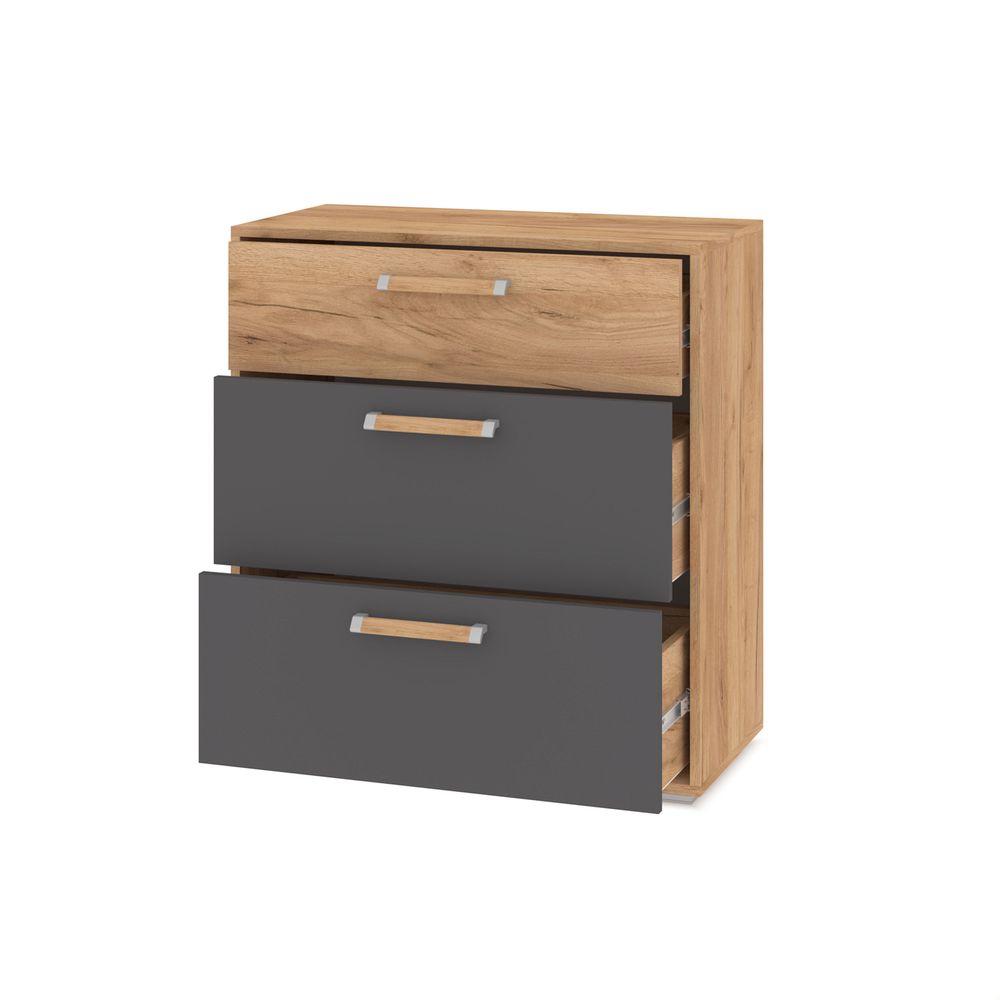 Комод Флорида Ф41 850х782х360  (Золотой дуб/ Графит)