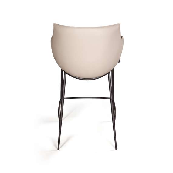 Полубарный стул Sofia, серая экокожа Soft-Touch