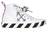 OFF-WHITE Vulcanised Mid-top comfortable casual wear-resistant lightweight shock-absorbing high-top canvas shoes men's white