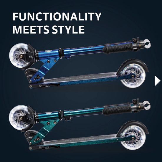 Самокат Micro Sprite LED Pearl Blue Purple