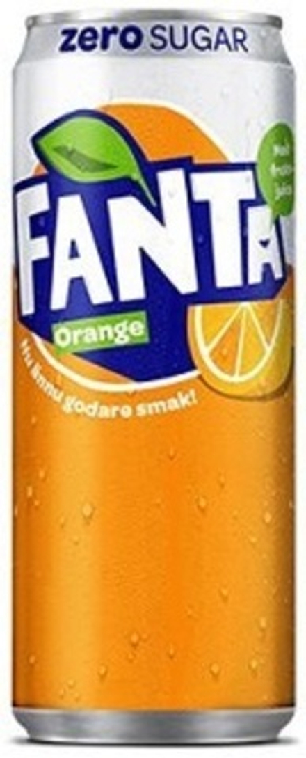 Fanta Orange Zero 0.33 банка - 12 шт
