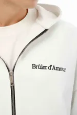Худи Bruler d'Amour Zip Laurels of victory Off White