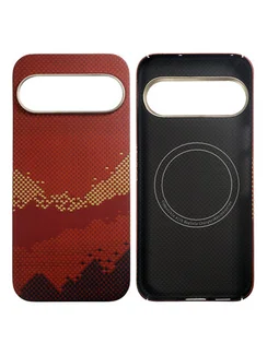 Карбоновый чехол для Google Pixel 10 с MagSafe Солнечный свет золотой горы (Sunlight of the Golden Mountain)