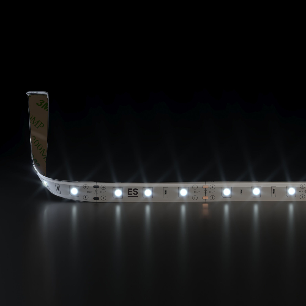 Светодиодная лента 24 В 4,8 Вт/м 60 Led/м 2835 IP65, дневной белый 4200K, 5 м Лента светодиодная 24V 4,8W 60Led 2835 IP65 дневной белый, 5м