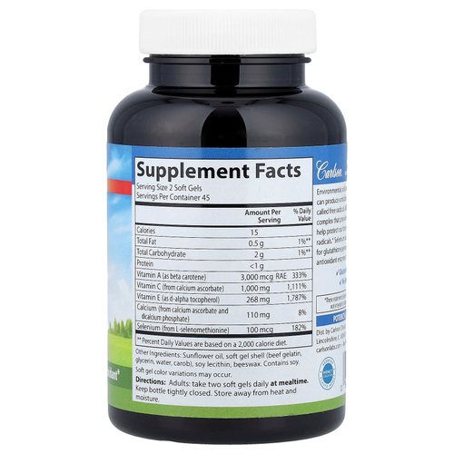 Carlson, ACES®, витамины A, C, E и селен, 90 мягких таблеток