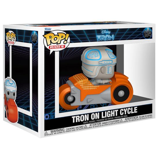 Фигурка Funko POP! Rides Disney Tron (1982) Tron On Light Cycle (134) 80206 / Фигурка Фанко ПОП! по мотивам фильма "Трон" 1982 г., Трон