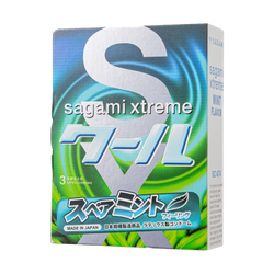 Ароматизированные презервативы Sagami Xtreme Mint (Мята)