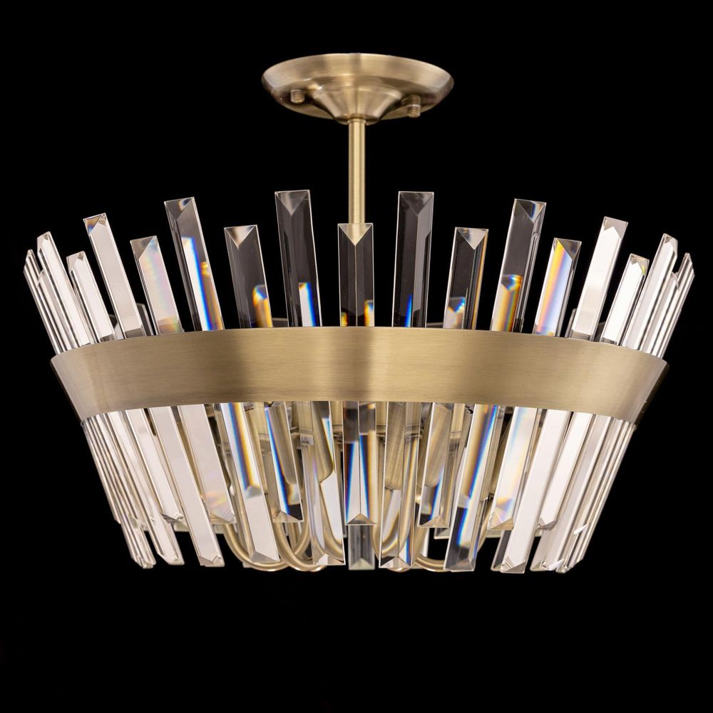 Citilux Вестерос CL307163 Люстра хрустальная потолочная Бронза