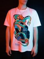 Футболка MANTO x Panku t-shirt STRUGGLE белая