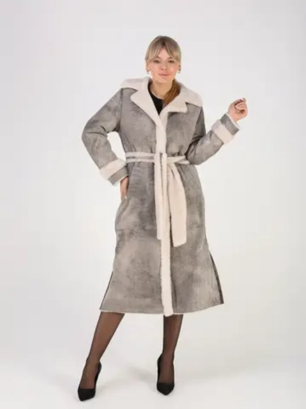 Дубленка зимняя натуральная длинная и теплая