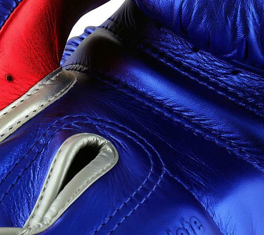 Перчатки боксерские AdiSpeed Metallic сине-красно-серебристые adiSBG501ProM