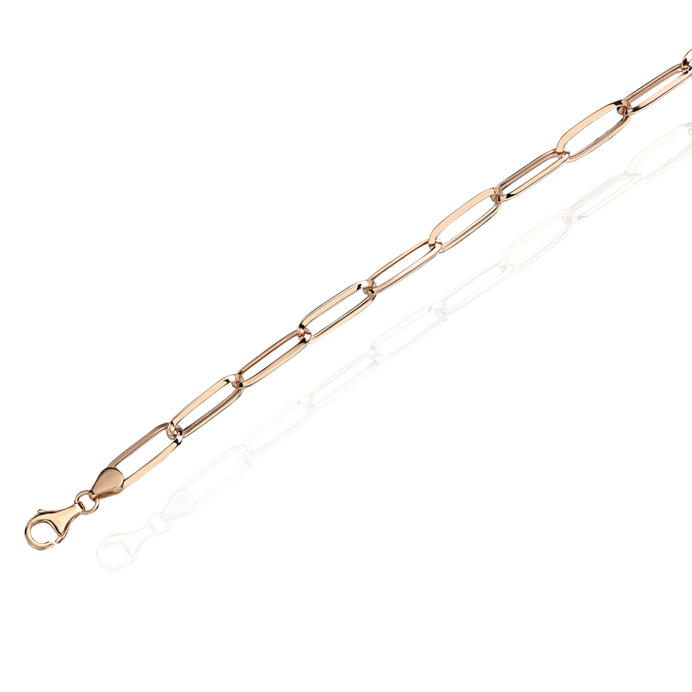 Цепь ручного плетения из красного золота 585 пробы JA-CH-012997Д