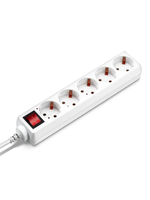 Сетевой удлинитель Buro BU-PS5.3/W 3м (5 розеток) белый (пакет ПЭ)