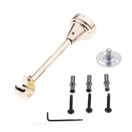 Кронштейн открытый стеновой d16 однорядный, цвет золото глянец