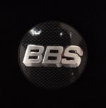 Крышка центрального отверстия BBS 64.5 мм silver/carbon