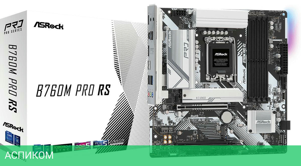 Материнская плата ASRock B760M Pro RS RTL DDR5