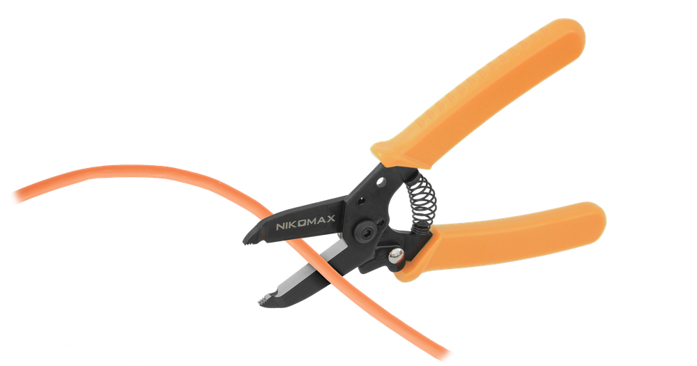 Кусачки NIKOMAX электромонтажные для плоских и круглых кабелей (до 4-х пар), для жил из мягких металлов толщиной до 1мм (не для стали)