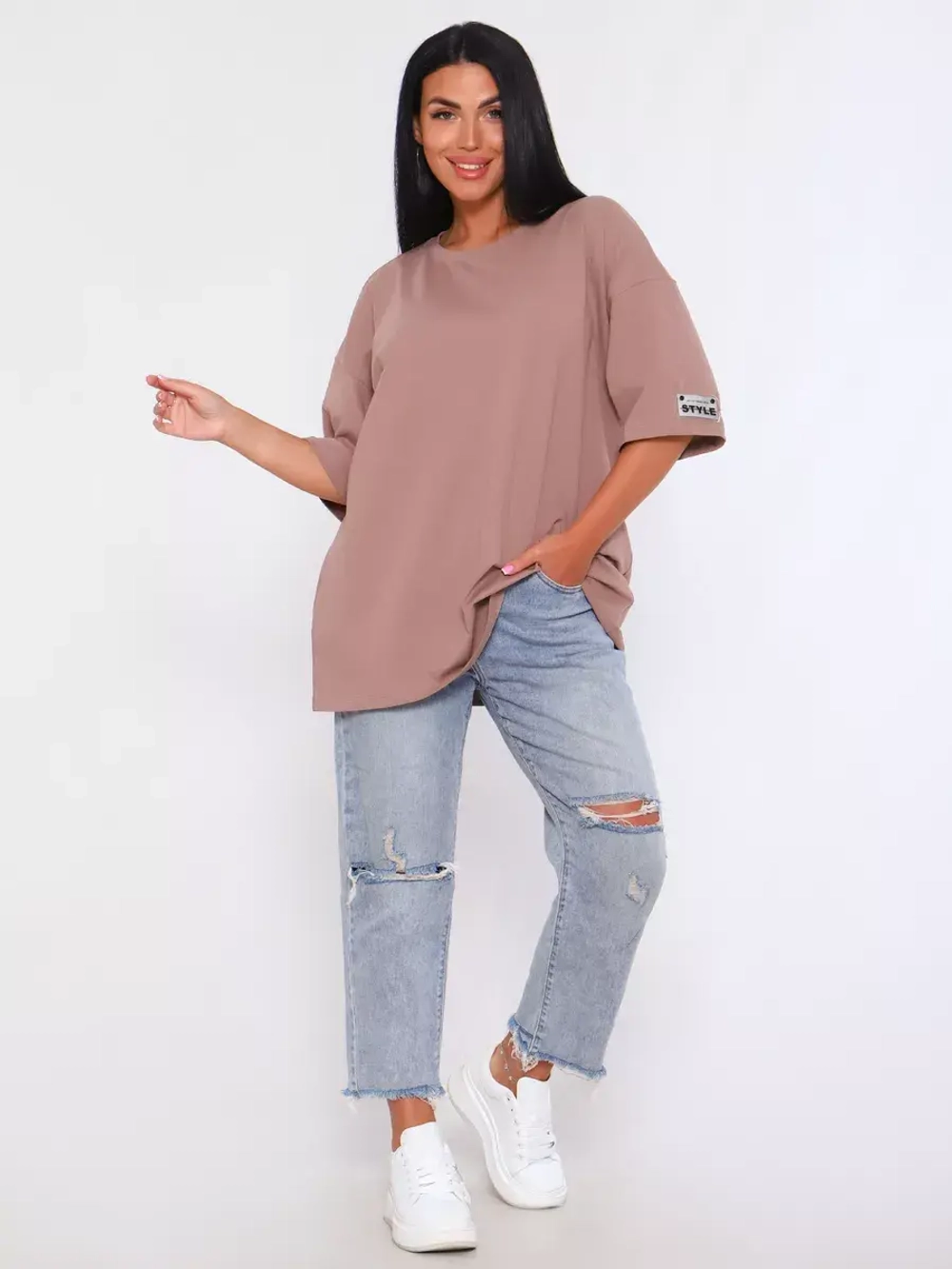 Футболка оверсайз больших размеров