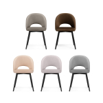 Стул на металлокаркасе Woodville Клэйн MR-30 , черный, ножки черные