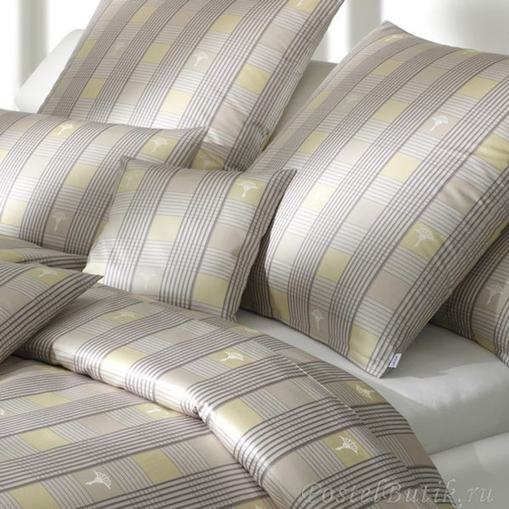 Наволочка 50x70 JOOP! Cornflower Squares бежевая Германия