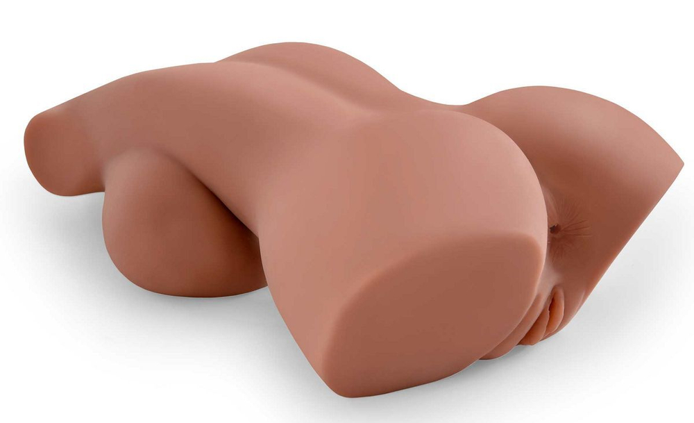 Кофейный мастурбатор-торс Perfect 10 Torso (Цвет: кофейный)