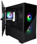 Корпус mATX 1STPLAYER D7-BK-3F7
