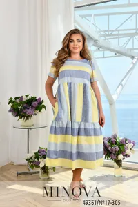 Платье 17-305-желтый Minova