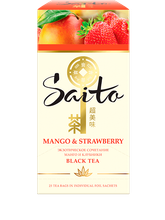 Чай черный Saito Mango &amp; strawberry в пакетиках, 25 шт